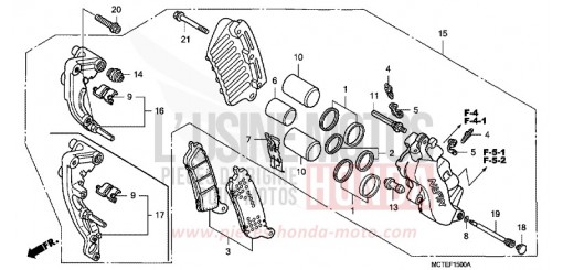 FRONT BRAKE CALIPER FJS400D7 de 2007
